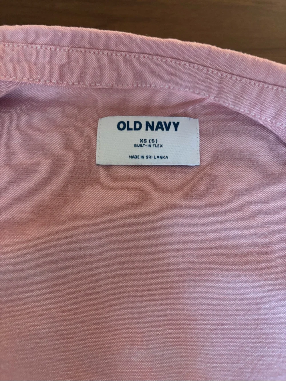 Old Navy Light Pink Short-Sleeve Button-Down Shirt